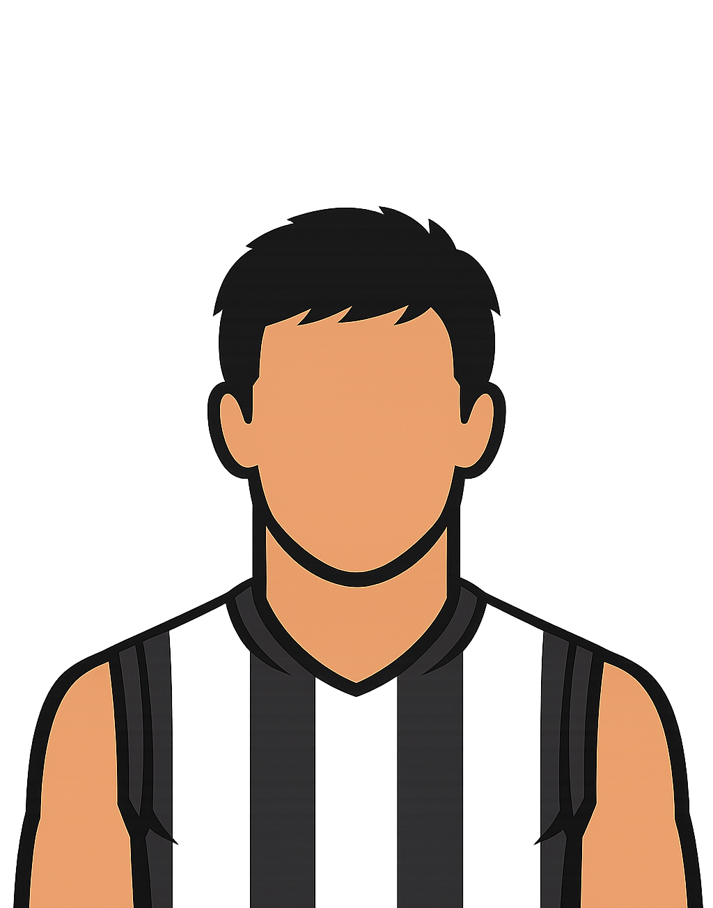 Nick Daicos cartoon silhouette